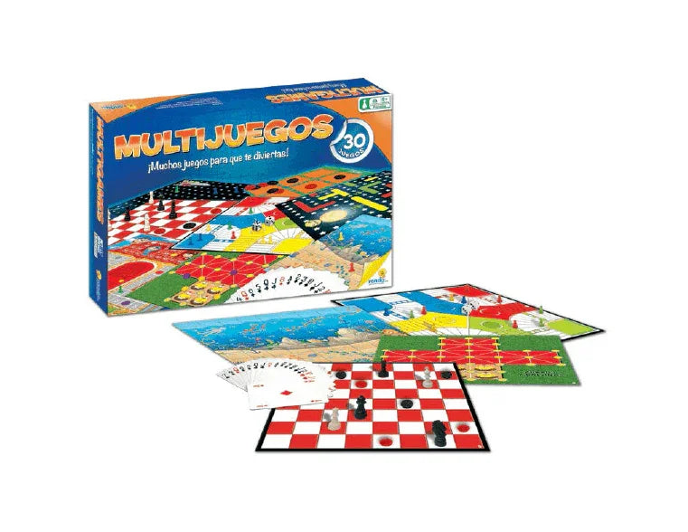 Juego de Mesa Ronda x 30 Multijuegos - Ingenio Destreza Mental