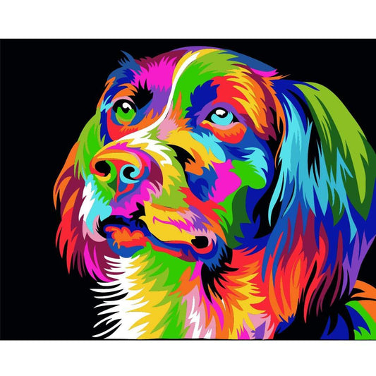 Pintura por números 50x40cm - Firulais - Ingenio Destreza Mental