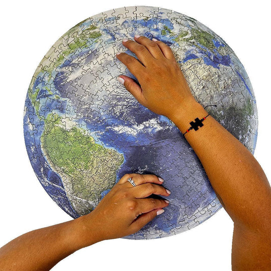 Rompecabezas 300 Piezas Redondo en Madera - La Tierra - Ingenio Destreza Mental