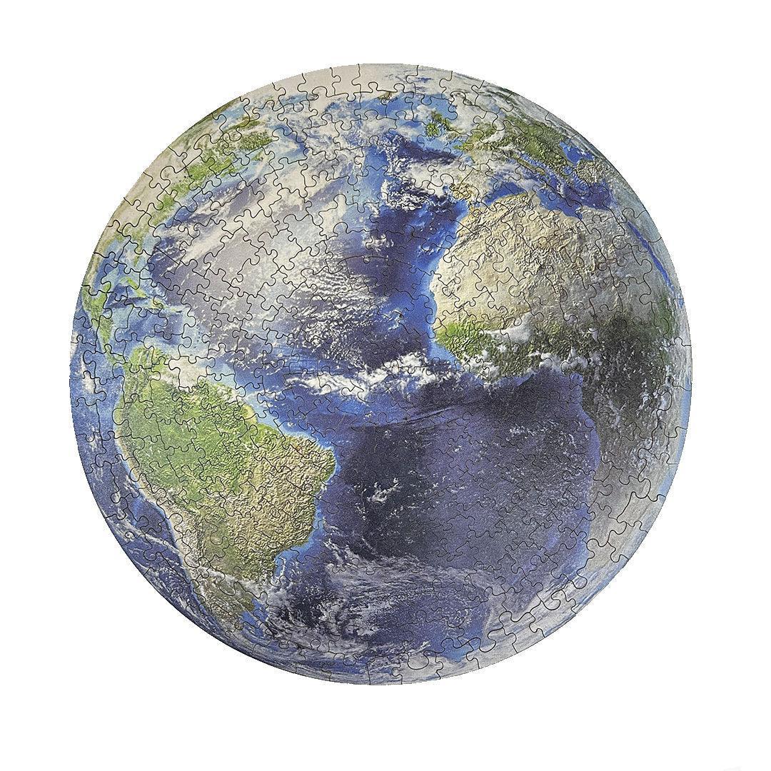 Rompecabezas 300 Piezas Redondo en Madera - La Tierra - Ingenio Destreza Mental