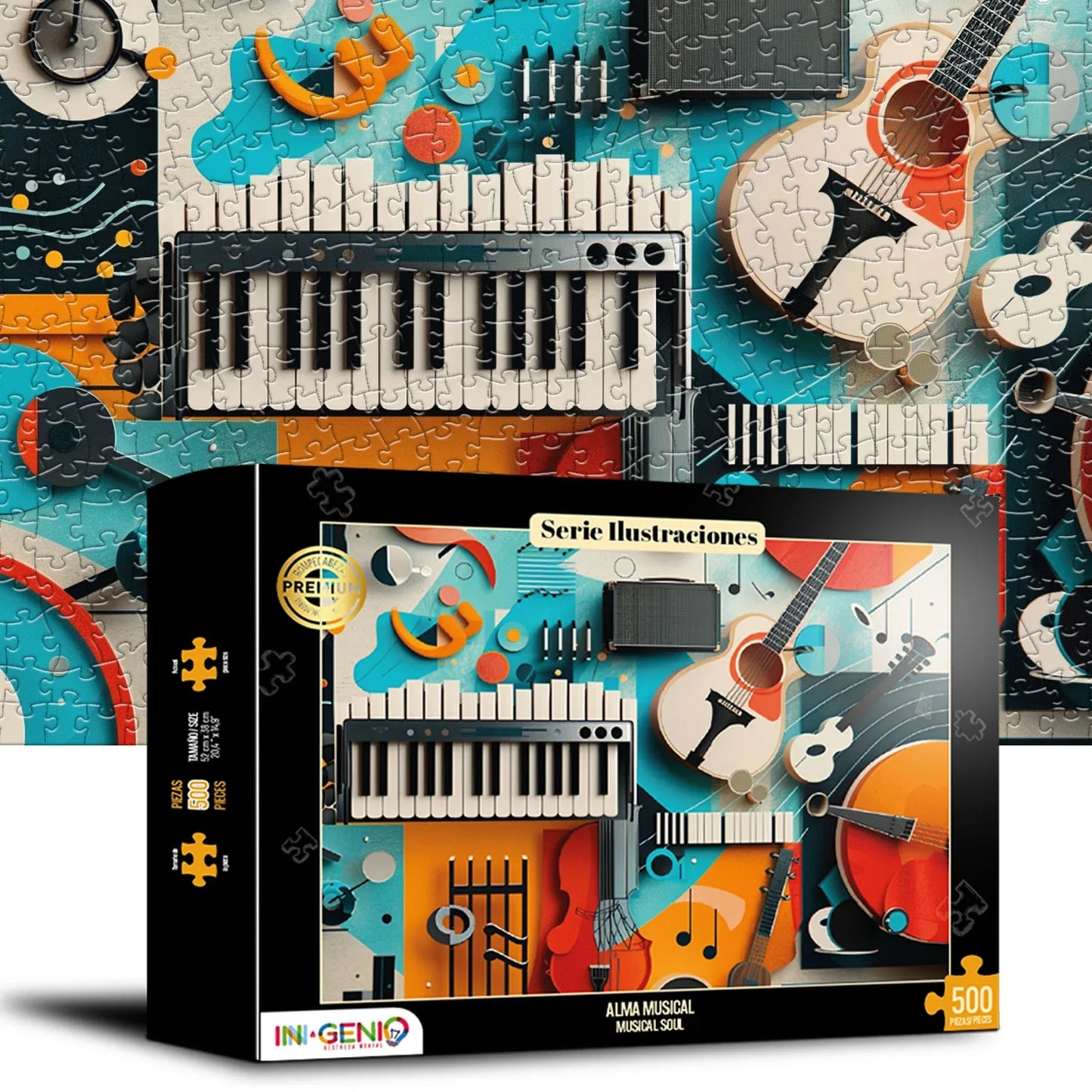 Rompecabezas 500 piezas Alma musical (500-501) - Ingenio Destreza Mental