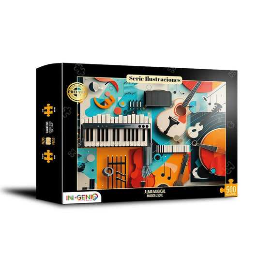 Rompecabezas 500 piezas Alma musical (500-501) - Ingenio Destreza Mental
