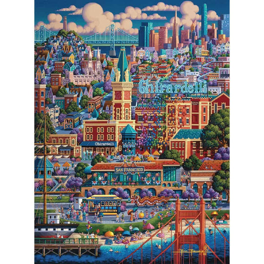 Rompecabezas 1000 piezas City, The SF Bay by Dowdle - Buffalo (12801) - Ingenio Destreza Mental