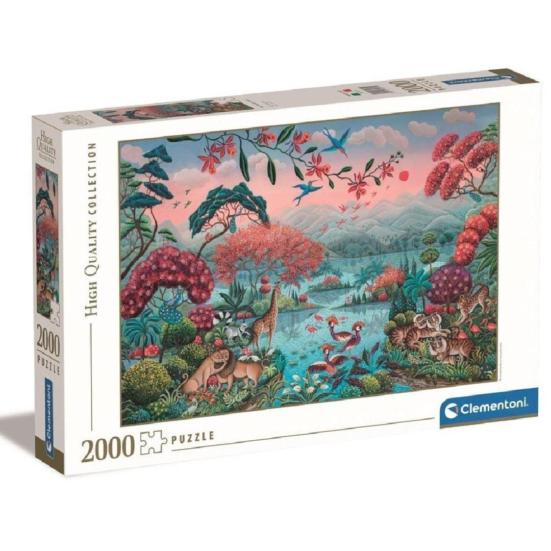 Rompecabezas 2000 piezas Jungla Animada - Clementoni (32571) - Ingenio Destreza Mental