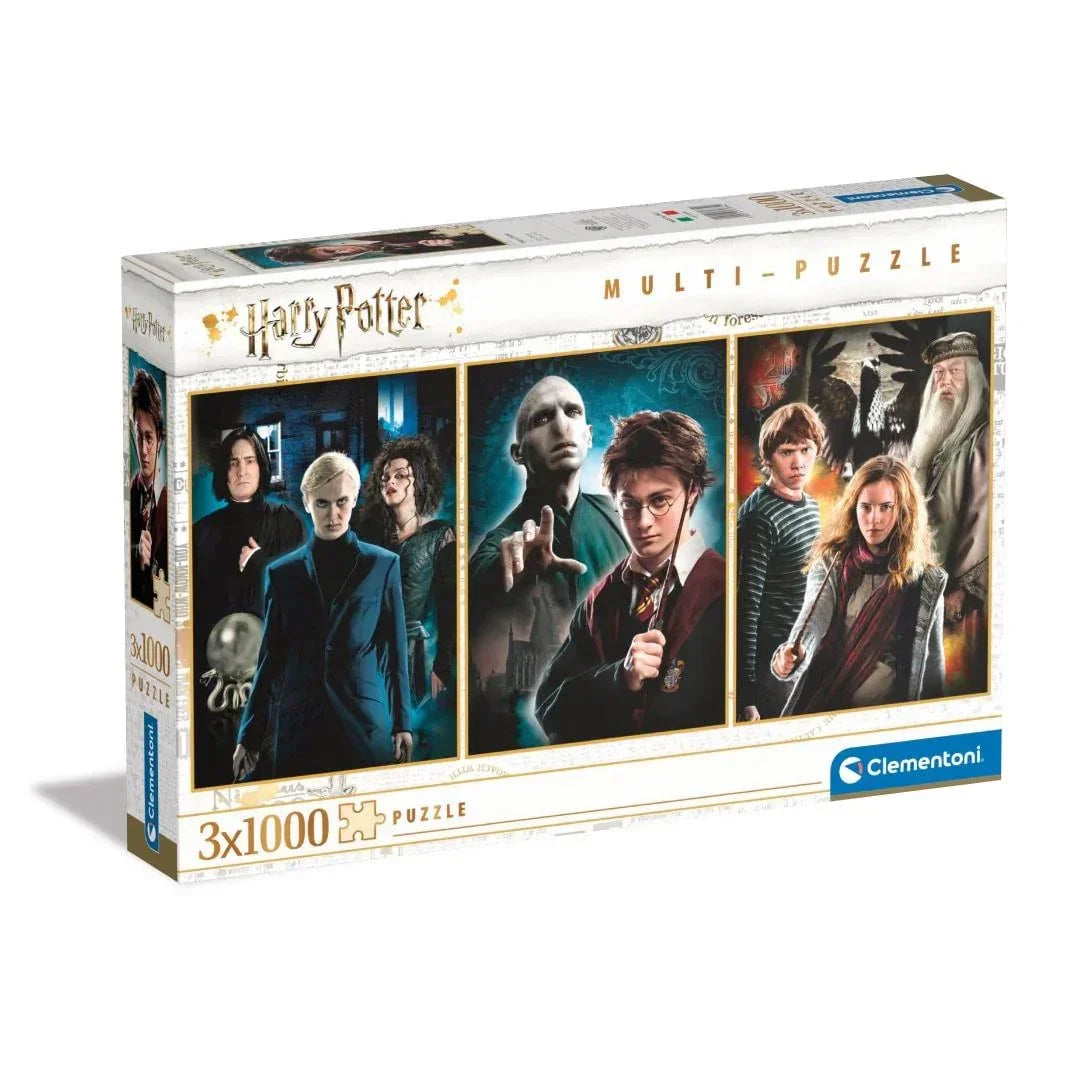 Rompecabezas 3x1000 piezas Harry Potter - Clementoni 61884 - Ingenio Destreza Mental