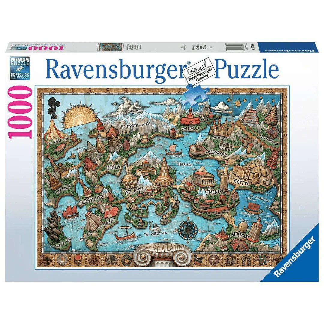 Rompecabezas 1000 piezas Atlantis - Ravensburger (16728) - Ingenio Destreza Mental