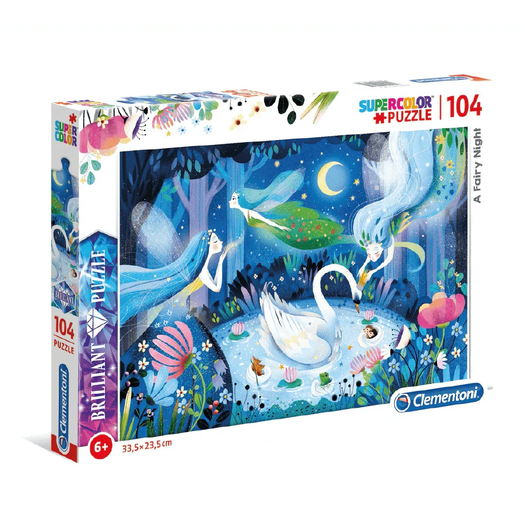 Rompecabezas 104 piezas Noche de Hadas - Clementoni (20165) - Ingenio Destreza Mental