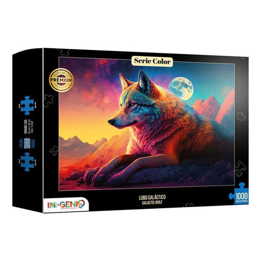 Rompecabezas 1000 piezas Lobo galáctico (ING207) - Ingenio Destreza Mental