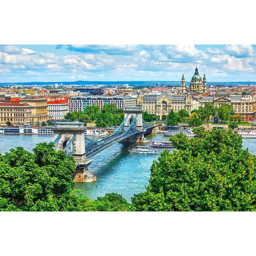 Rompecabezas 1000 piezas Puente de las cadenas Budapest, Hungría (ING200) - Ingenio Destreza Mental
