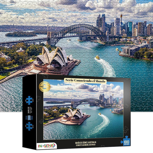 Rompecabezas 1000 piezas Bahía de Sídney, Australia (ING206) - Ingenio Destreza Mental