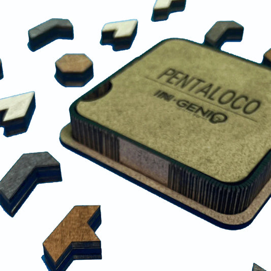 Rompecabezas de madera Pentaloco - Juego de Ingenio - Ingenio Destreza Mental