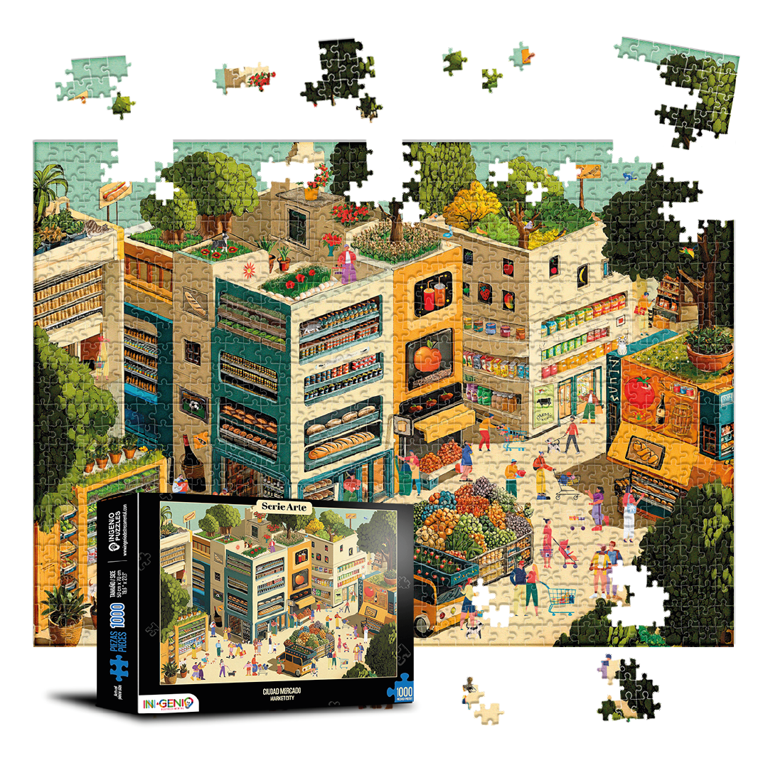Rompecabezas 1000 Piezas Ciudad Mercado (ING219)