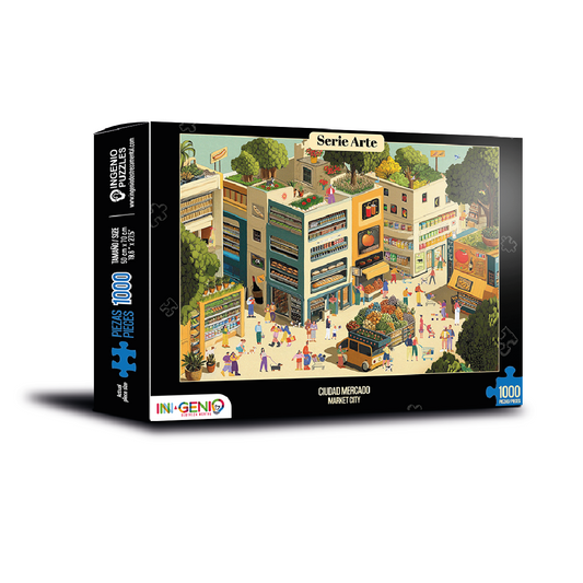 Rompecabezas 1000 Piezas Ciudad Mercado (ING219)