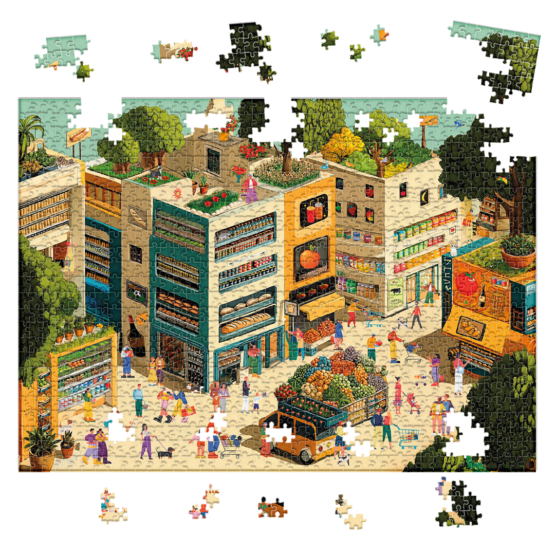 Rompecabezas 1000 Piezas Ciudad Mercado (ING219)