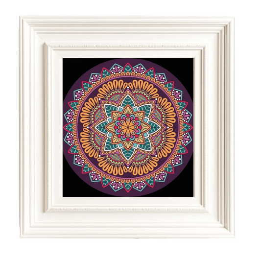 Mandala Cosmos kit de pintura por números 30x30 cm