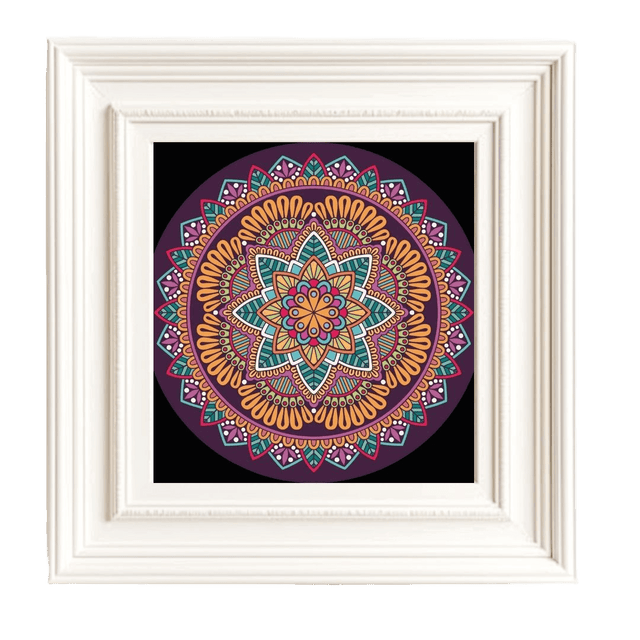 Mandala Cosmos kit de pintura por números 30x30 cm