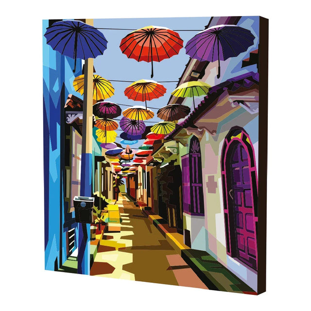 Getsemaní, Cartagena - Kit de pintura por números 50x40 cm - Ingenio Destreza Mental