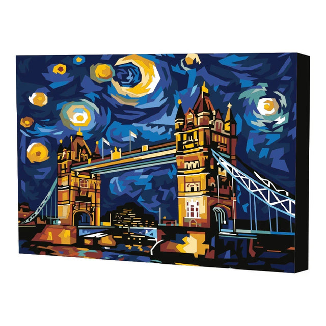 Puente de Londres kit de pintura por números 50x40 cm - Ingenio Destreza Mental