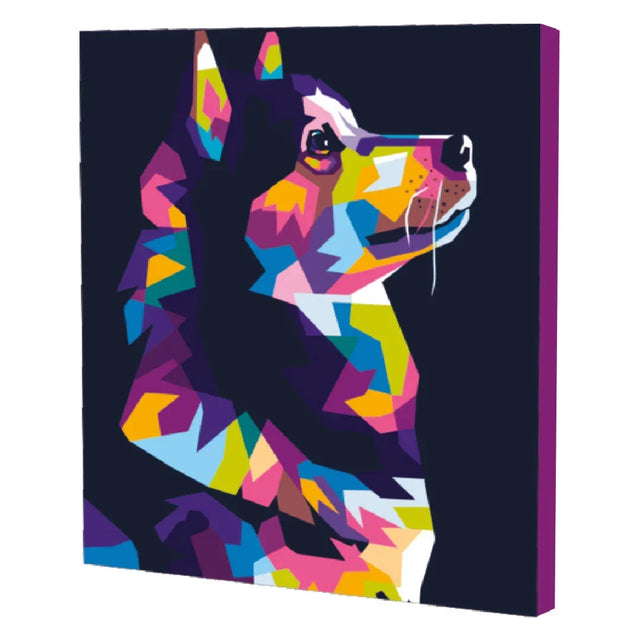 Husky - kit de pintura por números 50x40 cm - Ingenio Destreza Mental