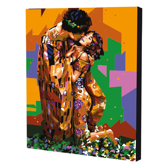 EL Beso - kit de pintura por números 50x40 cm - Ingenio Destreza Mental