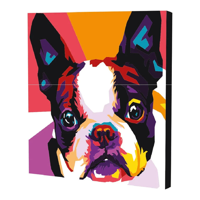 Bulldog Francés kit de pintura por números 50x40 cm - Ingenio Destreza Mental