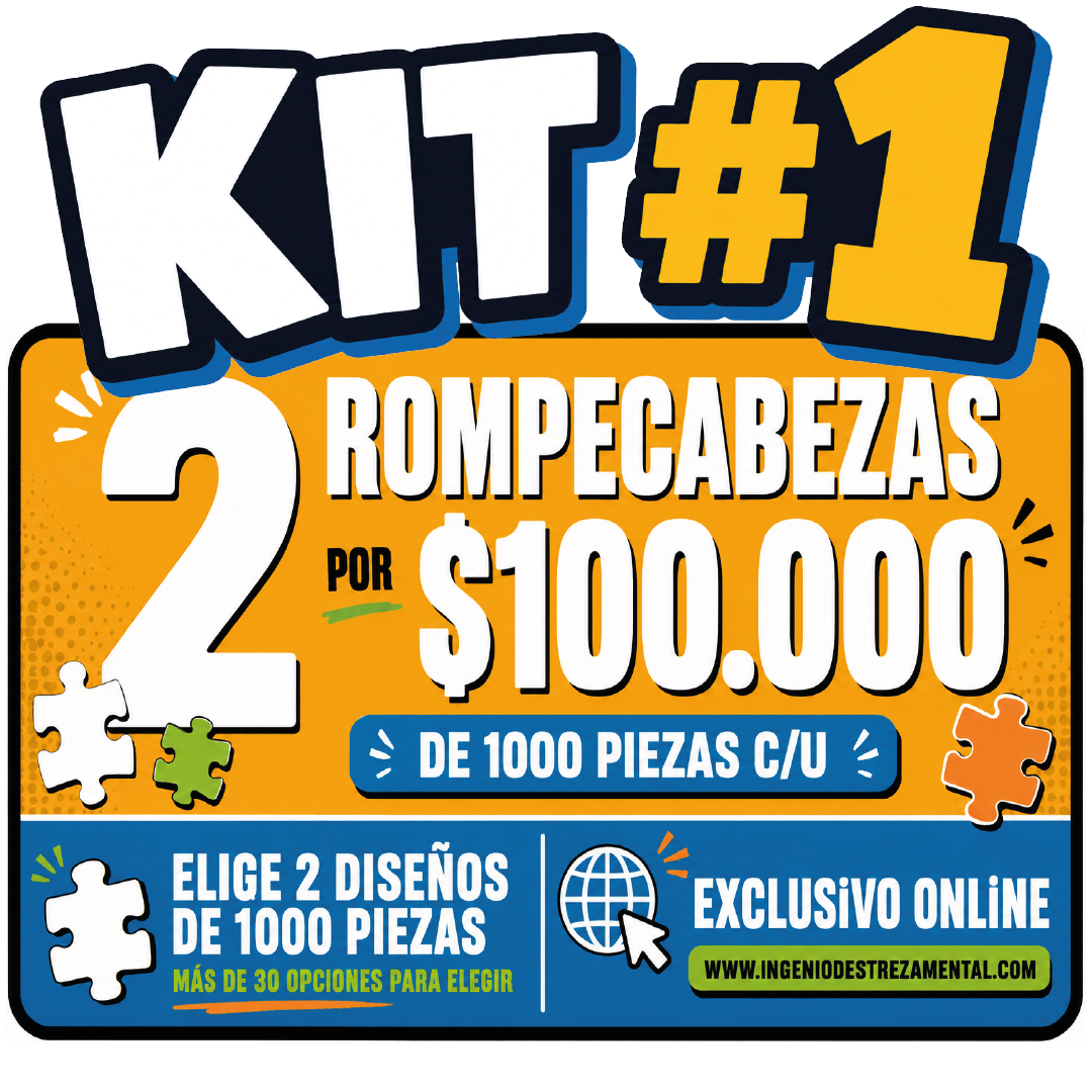 Kit Ingenioso #1:  🧩 1000x2 = $100.000 💸