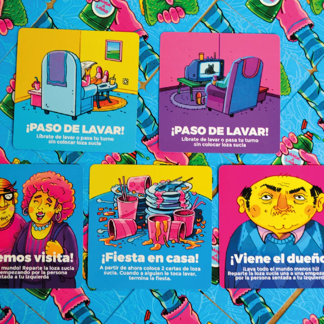 Juego de Mesa Anda a Lavar - Friegas Tú