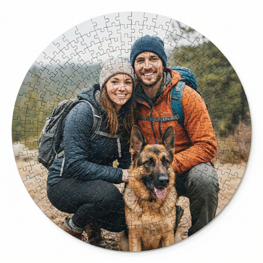 Rompecabezas Circular Personalizado en Madera 300 / 500 Piezas