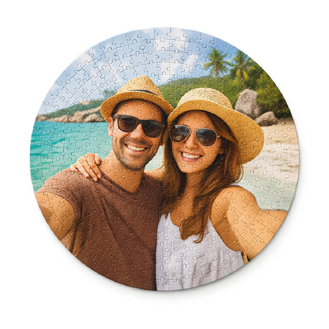 Rompecabezas Circular Personalizado en Madera 300 / 500 Piezas