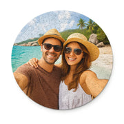 Rompecabezas Circular Personalizado en Madera 300 / 500 Piezas