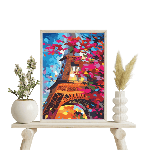 Torre Eiffel kit de pintura por números 50x40 cm