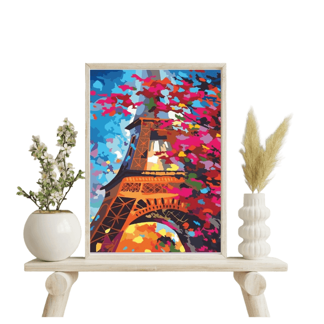 Torre Eiffel kit de pintura por números 50x40 cm