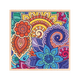 Mandala Flores kit de pintura por números 30x30 cm