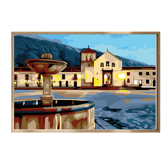 Villa de Leyva kit de pintura por números 50x40 cm