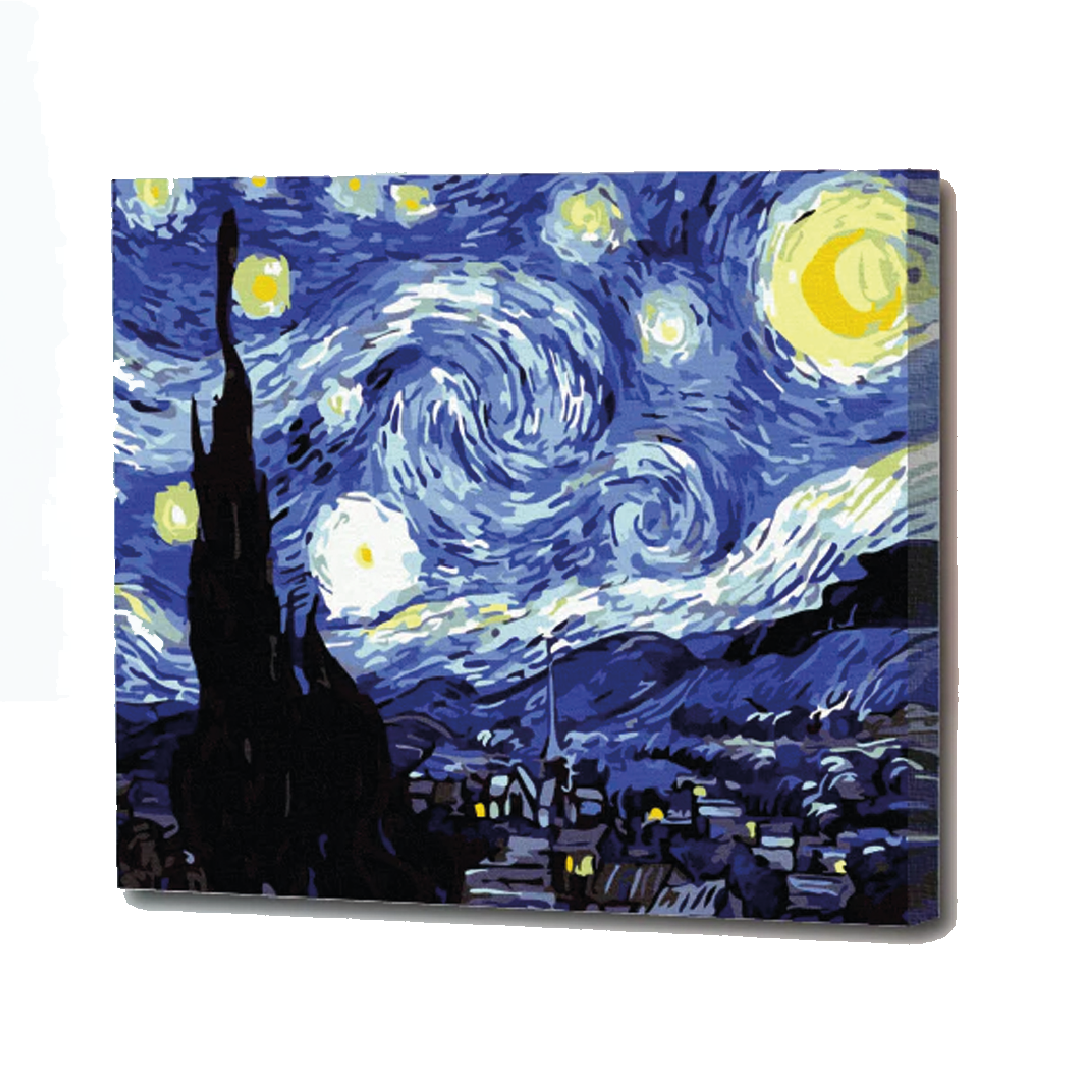 Kit de Arte 5D Diamante 50cmx40cm - Van Gogh La Noche Estrellada
