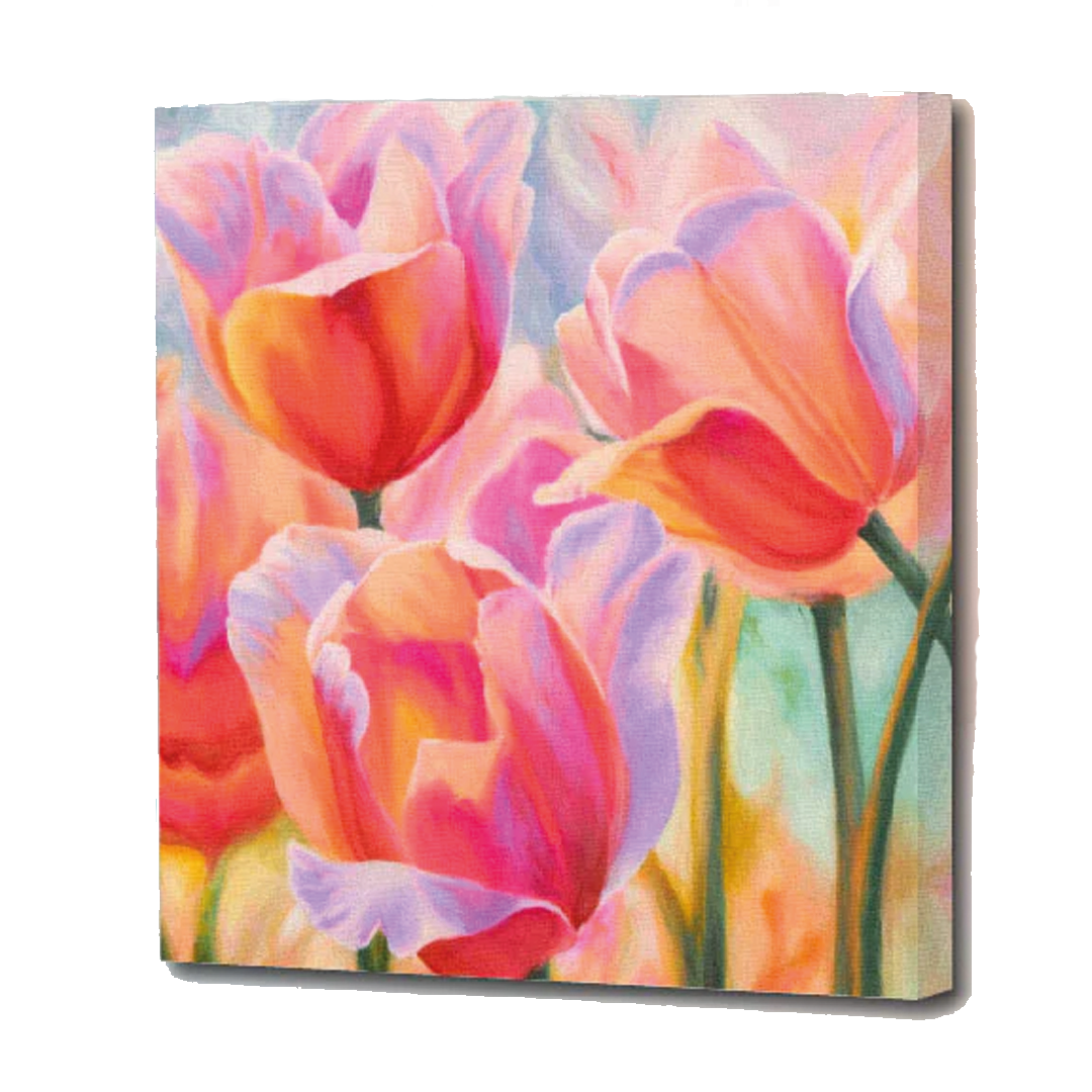 Kit de Arte 5D Diamante 50cmx40cm - Tres Tulipanes