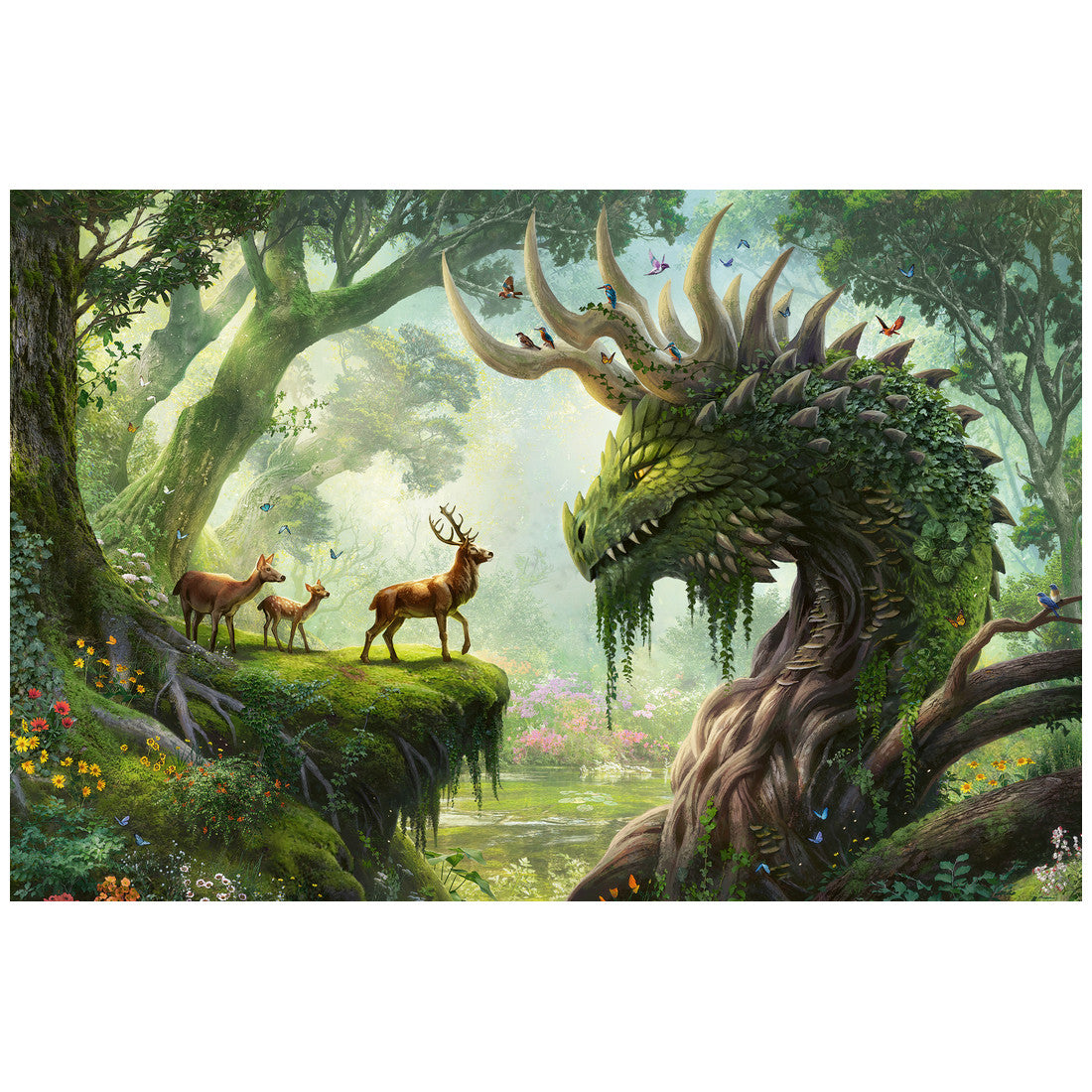 Rompecabezas 3000 Piezas The Forest Dragon Awakes - El dragón del bosque despierta