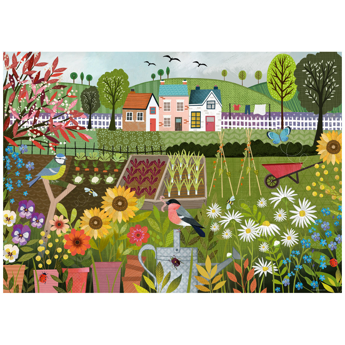 Rompecabezas 1000 Piezas Garden Allotment - Huerto del jardín