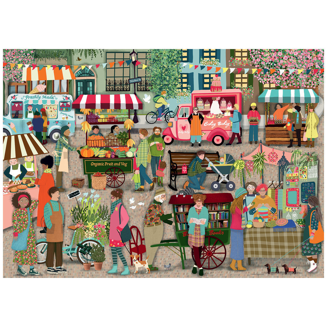 Rompecabezas 1000 Piezas Street Market Puz - Mercado callejero