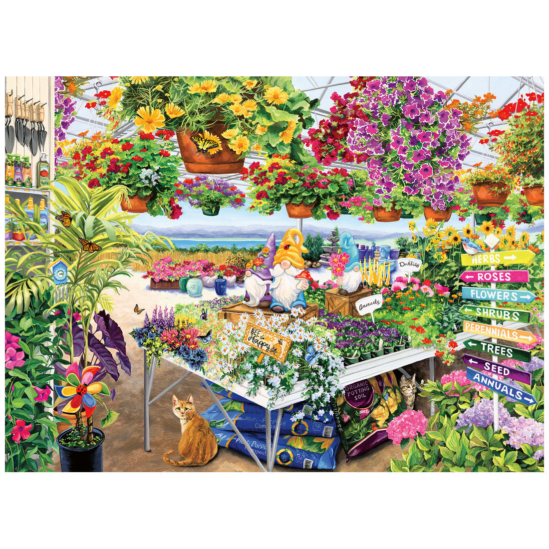Rompecabezas 500 Piezas Glorious Garden Center - Centro de jardín glorioso
