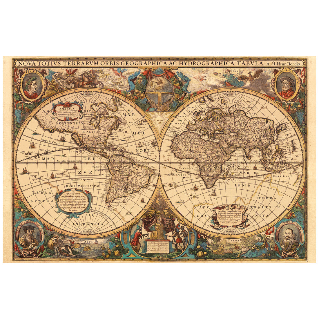 Rompecabezas 5000 Piezas Antique World Map - Mapa antiguo del mundo