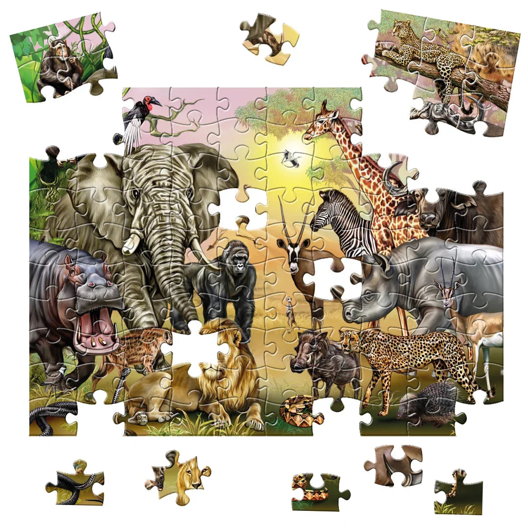 Rompecabezas 100 piezas Africa Salvaje (L100-104)