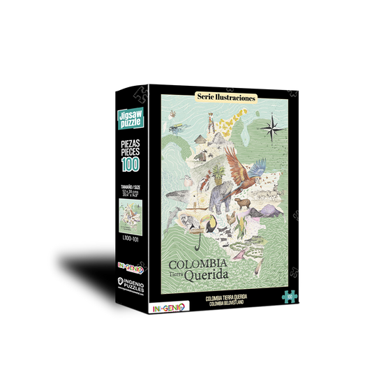 Rompecabezas 100 piezas Colombia Tierra Querida (L100-101)