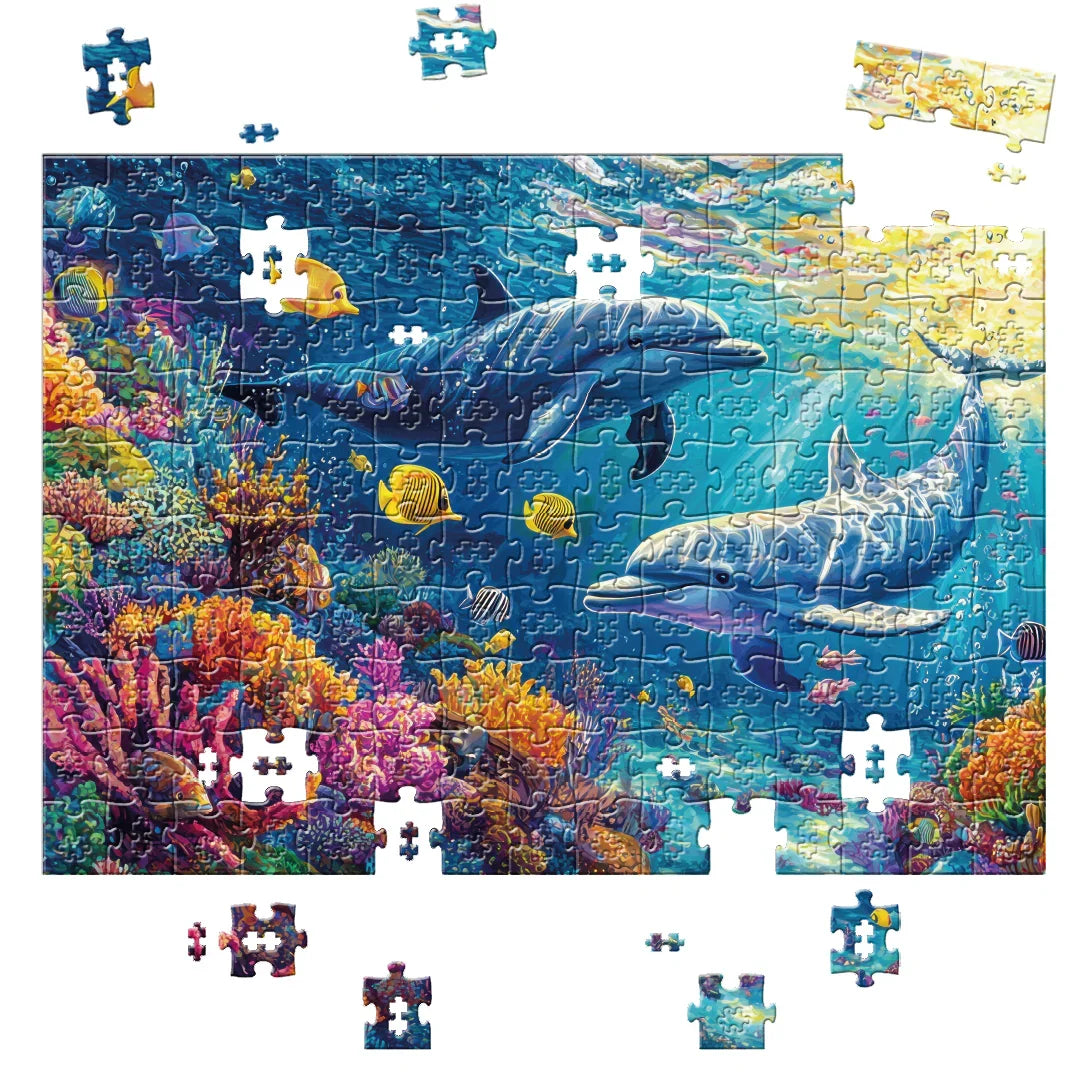 Rompecabezas Puzzle in Puzzle 300 piezas Delfines (PP201)