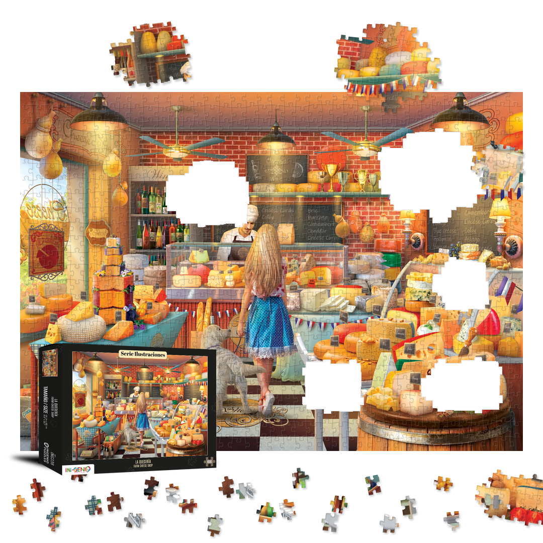 Caja del rompecabezas Farm Cheese shop (ING238) · INGENIO