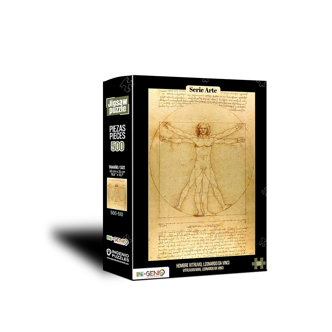 Rompecabezas 500 piezas Hombre de Vitruvio (500-510)