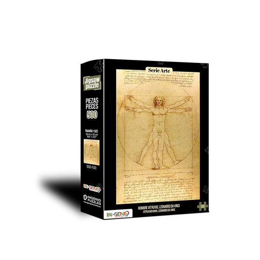 Rompecabezas 500 piezas Hombre de Vitruvio (500-510)