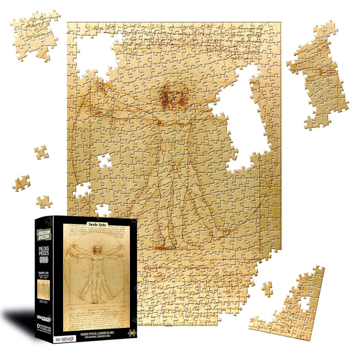 Rompecabezas 500 piezas Hombre de Vitruvio (500-510)