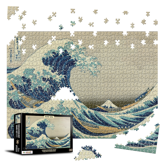 Rompecabezas 1000 piezas La gran ola de Kanagawa, Hokusai (ING218)