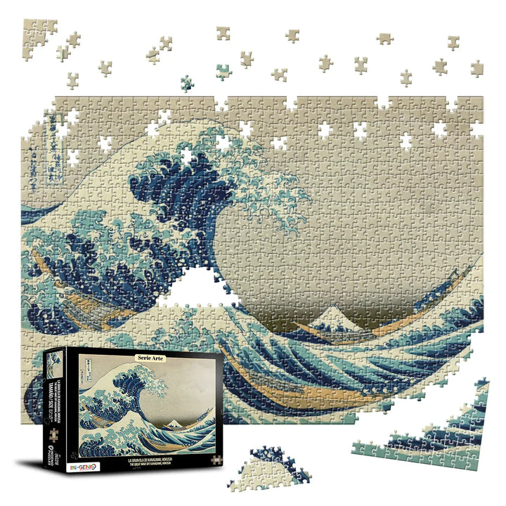 Rompecabezas 1000 piezas La gran ola de Kanagawa, Hokusai (ING218)
